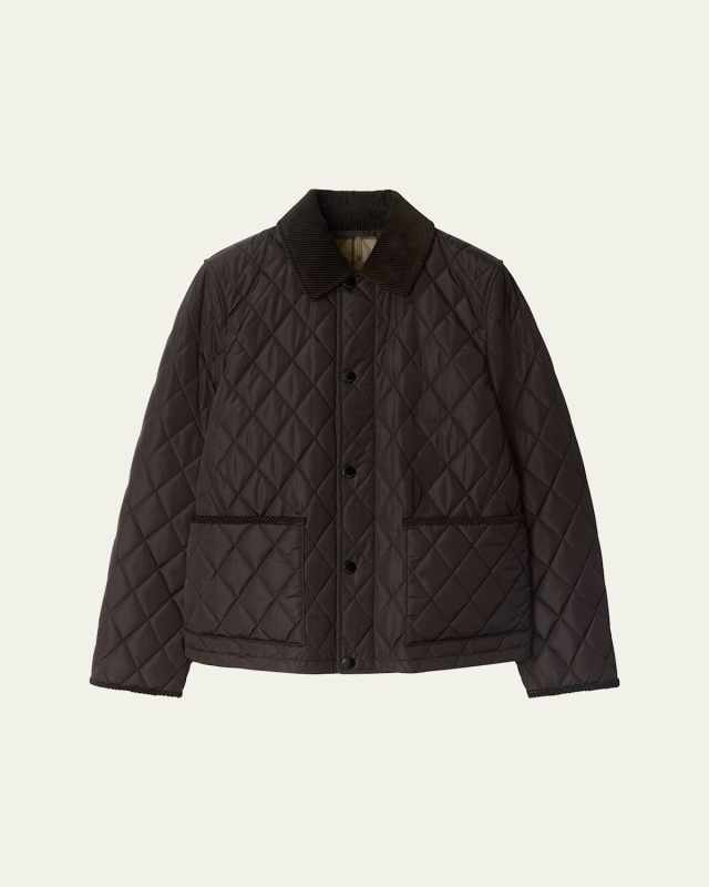 Quilted Corduroy Collar Jacket